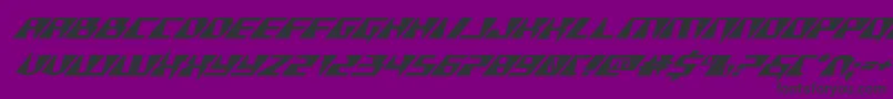 Xracerexpandital-fontti – mustat fontit violetilla taustalla