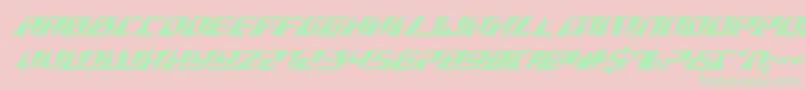 Xracerexpandital Font – Green Fonts on Pink Background