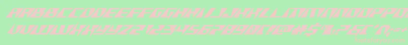 Xracerexpandital Font – Pink Fonts on Green Background