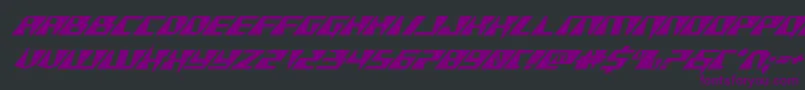 Xracerexpandital Font – Purple Fonts on Black Background