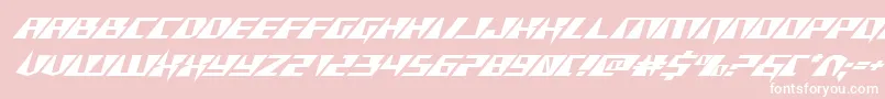 Xracerexpandital Font – White Fonts on Pink Background