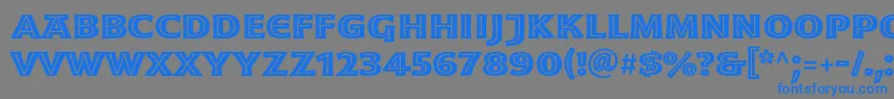 MoonglowBoldext Font – Blue Fonts on Gray Background