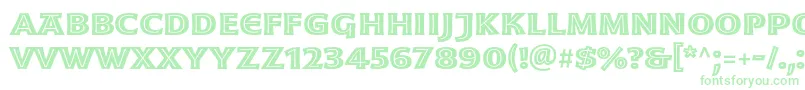 MoonglowBoldext-Schriftart – Grüne Schriften