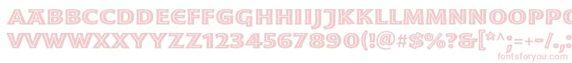 MoonglowBoldext Font – Pink Fonts on White Background