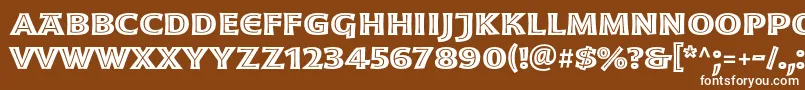 MoonglowBoldext Font – White Fonts on Brown Background