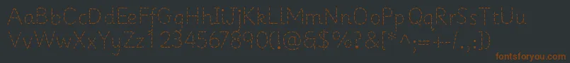 PrimerapplesRegular Font – Brown Fonts on Black Background