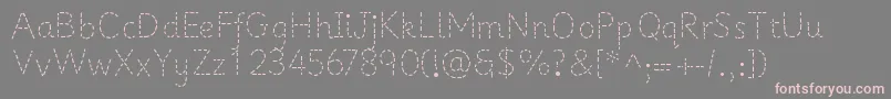 PrimerapplesRegular Font – Pink Fonts on Gray Background