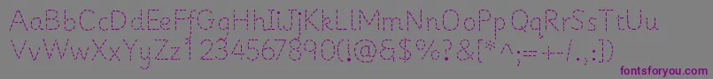 PrimerapplesRegular Font – Purple Fonts on Gray Background
