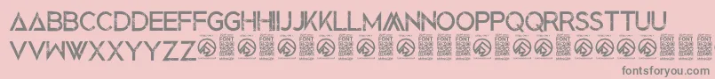 BlackedoutRegular Font – Gray Fonts on Pink Background