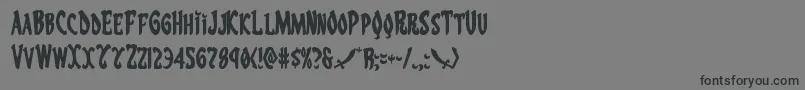 Eskindar-Schriftart – Schwarze Schriften auf grauem Hintergrund
