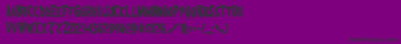 Eskindar Font – Black Fonts on Purple Background