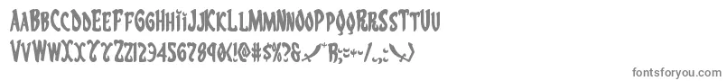 Eskindar-fontti – harmaat kirjasimet valkoisella taustalla