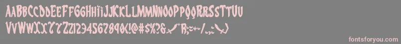 Eskindar Font – Pink Fonts on Gray Background