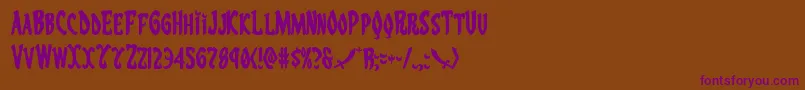 Eskindar Font – Purple Fonts on Brown Background