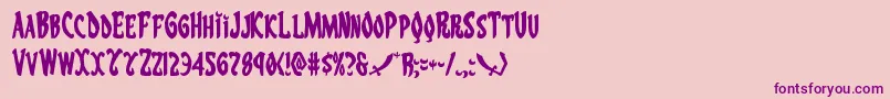 Eskindar Font – Purple Fonts on Pink Background