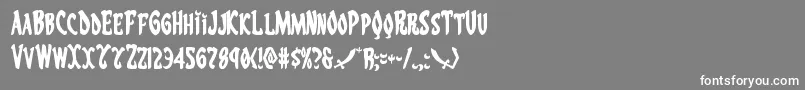 Eskindar Font – White Fonts on Gray Background