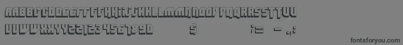 Badmofo Font – Black Fonts on Gray Background