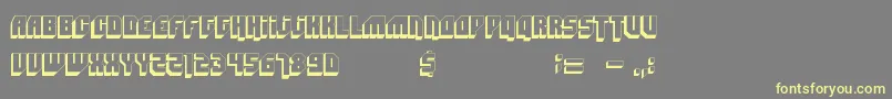 Badmofo Font – Yellow Fonts on Gray Background