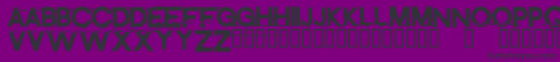 DistortMe Font – Black Fonts on Purple Background