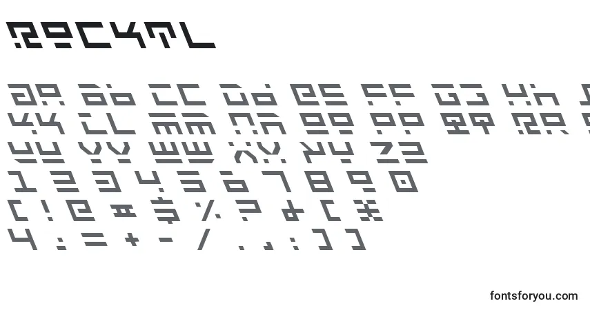 Rocktlフォント–アルファベット、数字、特殊文字