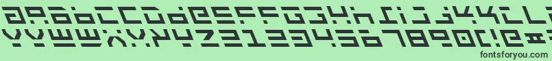 Rocktl Font – Black Fonts on Green Background