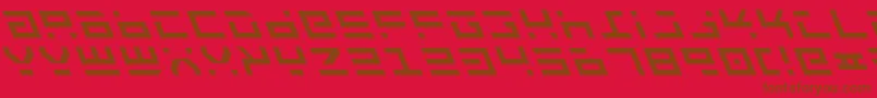Rocktl Font – Brown Fonts on Red Background