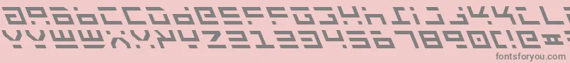 フォントRocktl – ピンクの背景に灰色の文字