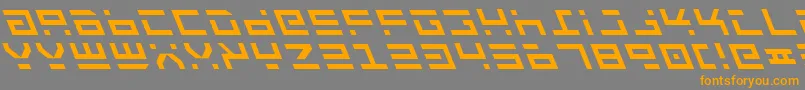 Rocktl Font – Orange Fonts on Gray Background