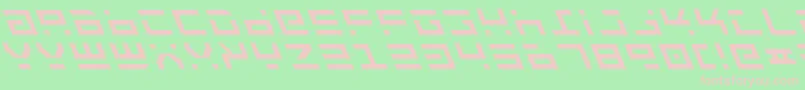 Rocktl Font – Pink Fonts on Green Background