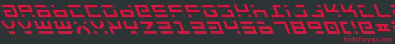 Rocktl Font – Red Fonts on Black Background