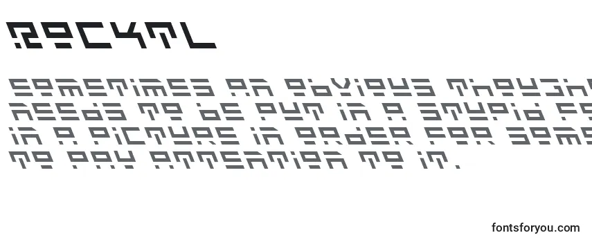 Überblick über die Schriftart Rocktl