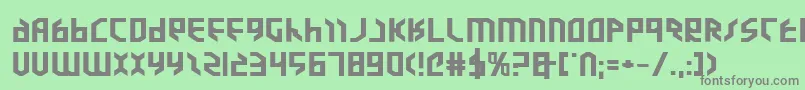 ValkyrieExpbold Font – Gray Fonts on Green Background