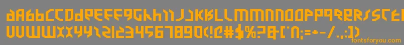 ValkyrieExpbold Font – Orange Fonts on Gray Background