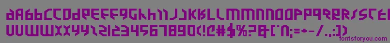 ValkyrieExpbold Font – Purple Fonts on Gray Background