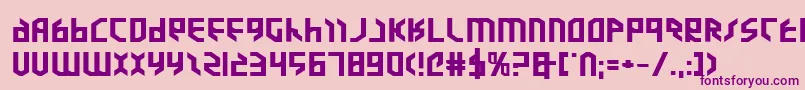 ValkyrieExpbold Font – Purple Fonts on Pink Background