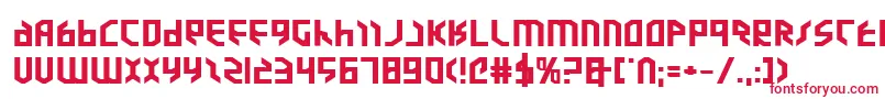 フォントValkyrieExpbold – 赤い文字