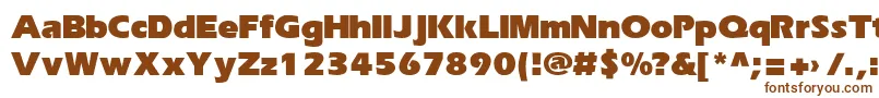 ErikaRusBold Font – Brown Fonts on White Background