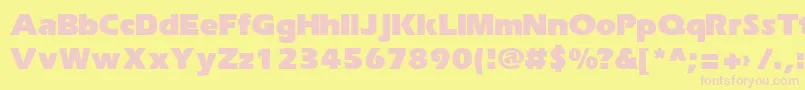 Подробнее о шрифте ErikaRusBold Шрифт ErikaRusBold – розовые шрифты на жёлтом фоне