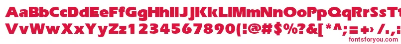 ErikaRusBold Font – Red Fonts on White Background