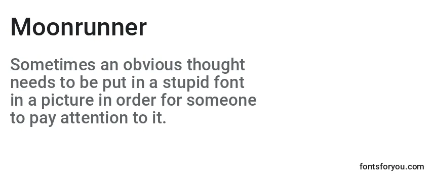 Review of the Moonrunner Font