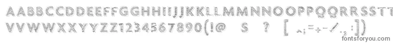 VtksChalk79 Font – Gray Fonts on White Background