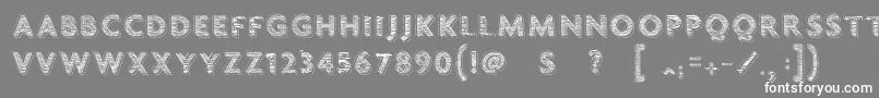 VtksChalk79 Font – White Fonts on Gray Background