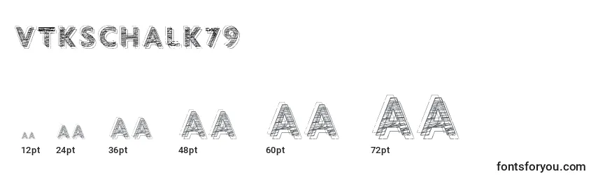 Размеры шрифта VtksChalk79