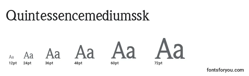 Размеры шрифта Quintessencemediumssk