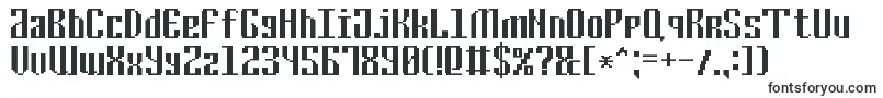 Czcionka CyrillicPixel7 – czcionki, zaczynające się od C