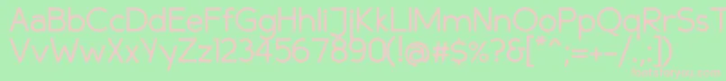 Compass Font – Pink Fonts on Green Background