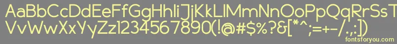 Compass Font – Yellow Fonts on Gray Background