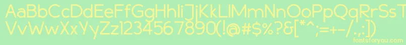 Compass Font – Yellow Fonts on Green Background