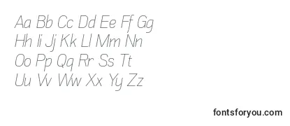 AkazanltItalic Font