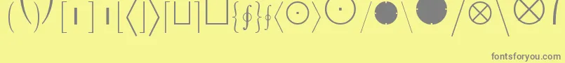 More about LucidaBrightMathExtension Font LucidaBrightMathExtension Font – Gray Fonts on Yellow Background
